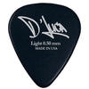 D'Luca Celluloid Standard Guitar Picks Black 0.50 mm Light 25 Pack