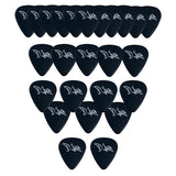 D'Luca Celluloid Standard Guitar Picks Black 0.50 mm Light 25 Pack