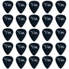 D'Luca Celluloid Standard Guitar Picks Black 0.50 mm Light 25 Pack