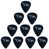 D'Luca Celluloid Standard Guitar Picks Black 0.70mm Medium 10 Pack