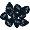 D'Luca Celluloid Standard Guitar Picks Black 0.70mm Medium 10 Pack