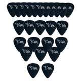 D'Luca Celluloid Standard Guitar Picks Black 1.25mm Extra Heavy 25 Pack