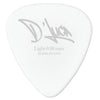 D'Luca Celluloid Standard Guitar Picks White 0.50 mm Light 25 Pack