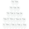 D'Luca Celluloid Standard Guitar Picks White 0.50 mm Light 25 Pack