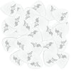 D'Luca Celluloid Standard Guitar Picks White 0.50 mm Light 25 Pack