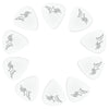 D'Luca Celluloid Standard Guitar Picks White 0.70mm Medium 10 Pack