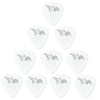 D'Luca Celluloid Standard Guitar Picks White 0.70mm Medium 10 Pack