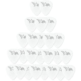 D'Luca Celluloid Standard Guitar Picks White 0.70mm Medium 25 Pack