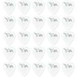 D'Luca Celluloid Standard Guitar Picks White 1.0mm Heavy 25 Pack