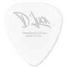 D'Luca Celluloid Standard Guitar Picks White 1.25mm Extra Heavy 10 Pack