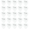 D'Luca Celluloid Standard Guitar Picks White 1.25mm Extra Heavy 25 Pack
