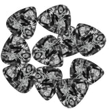 D'Luca Celluloid Standard Guitar Picks Black Pearl 0.50 mm Light 10 Pack