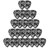 D'Luca Celluloid Standard Guitar Picks Black Pearl 0.70mm Medium 25 Pack