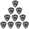 D'Luca Celluloid Standard Guitar Picks Black Pearl 1.25mm Extra Heavy 10 Pack