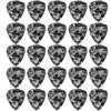 D'Luca Celluloid Standard Guitar Picks Black Pearl 1.25mm Extra Heavy 25 Pack
