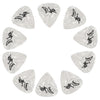 D'Luca Celluloid Standard Guitar Picks White Pearl 0.50 mm Light 10 Pack