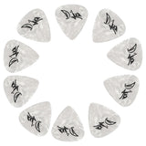 D'Luca Celluloid Standard Guitar Picks White Pearl 1.0mm Heavy 10 Pack