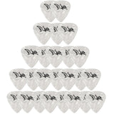D'Luca Celluloid Standard Guitar Picks White Pearl 1.25mm Extra Heavy 25 Pack