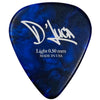 D'Luca Celluloid Standard Guitar Picks Blue Pearl 0.50 mm Light 10 Pack