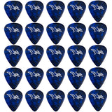 D'Luca Celluloid Standard Guitar Picks Blue Pearl 1.0mm Heavy 25 Pack
