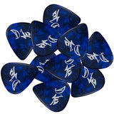 D'Luca Celluloid Standard Guitar Picks Blue Pearl 1.25mm Extra Heavy 10 Pack