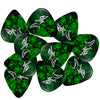 D'Luca Celluloid Standard Guitar Picks Green Pearl 0.50 mm Light 10 Pack