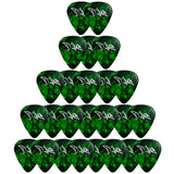 D'Luca Celluloid Standard Guitar Picks Green Pearl 1.0mm Heavy 25 Pack