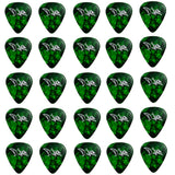 D'Luca Celluloid Standard Guitar Picks Green Pearl 1.0mm Heavy 25 Pack
