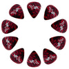 D'Luca Celluloid Standard Guitar Picks Red Pearl 0.50 mm Light 10 Pack