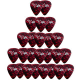 D'Luca Celluloid Standard Guitar Picks Red Pearl 0.70mm Medium 25 Pack
