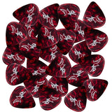 D'Luca Celluloid Standard Guitar Picks Red Pearl 0.70mm Medium 25 Pack