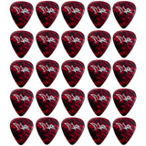 D'Luca Celluloid Standard Guitar Picks Red Pearl 1.25mm Extra Heavy 25 Pack