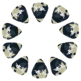 D'Luca Celluloid Standard Guitar Picks Camouflage 0.70mm Medium 10 Pack