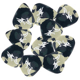 D'Luca Celluloid Standard Guitar Picks Camouflage 0.70mm Medium 10 Pack