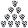 D'Luca Celluloid Standard Guitar Picks Checkerboard 0.50 mm Light 10 Pack