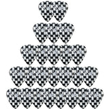 D'Luca Celluloid Standard Guitar Picks Checkerboard 0.50 mm Light 25 Pack