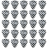 D'Luca Celluloid Standard Guitar Picks Checkerboard 0.50 mm Light 25 Pack