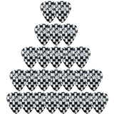 D'Luca Celluloid Standard Guitar Picks Checkerboard 0.70mm Medium 25 Pack