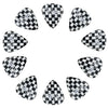 D'Luca Celluloid Standard Guitar Picks Checkerboard 1.0mm Heavy 10 Pack