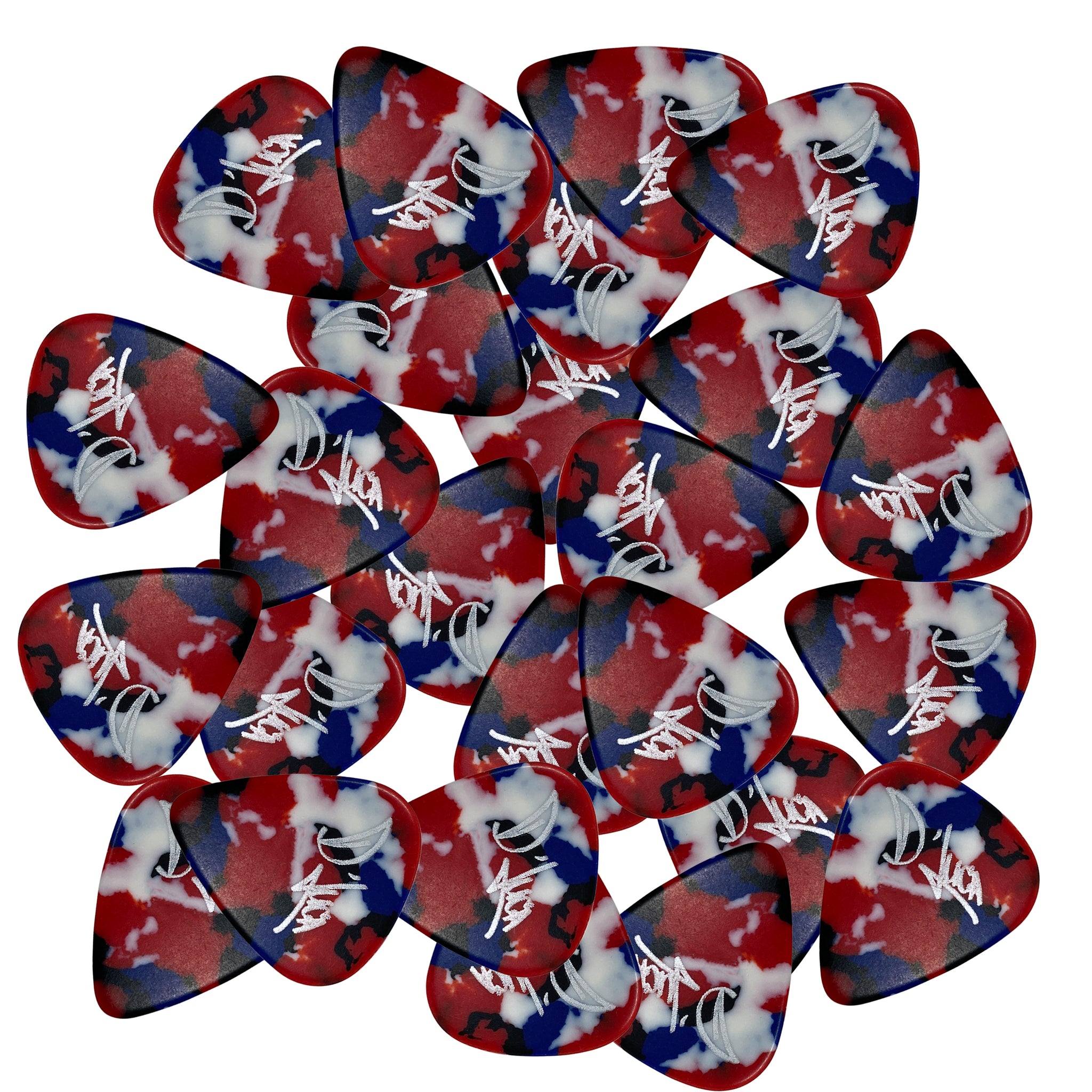 D'Luca Celluloid Standard Guitar Picks Multi-Color 0.50 mm Light 25 Pack