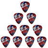 D'Luca Celluloid Standard Guitar Picks Multi-Color 0.70mm Medium 10 Pack