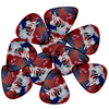 D'Luca Celluloid Standard Guitar Picks Multi-Color 0.70mm Medium 10 Pack