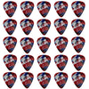 D'Luca Celluloid Standard Guitar Picks Multi-Color 0.70mm Medium 25 Pack