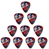 D'Luca Celluloid Standard Guitar Picks Multi-Color 1.0mm Heavy 10 Pack
