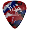 D'Luca Celluloid Standard Guitar Picks Multi-Color 1.25mm Extra Heavy 10 Pack
