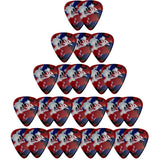 D'Luca Celluloid Standard Guitar Picks Multi-Color 1.25mm Extra Heavy 25 Pack