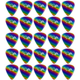 D'Luca Celluloid Standard Guitar Picks Rainbow 1.25mm Extra Heavy 25 Pack