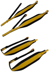 D'Luca Pro SB Series Genuine Leather Accordion Straps Yellow/Black