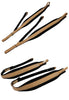 D'Luca Pro SG Series Genuine Leather Accordion Straps Natural/Black