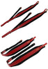 D'Luca Pro SG Series Genuine Leather Accordion Straps Red/Black